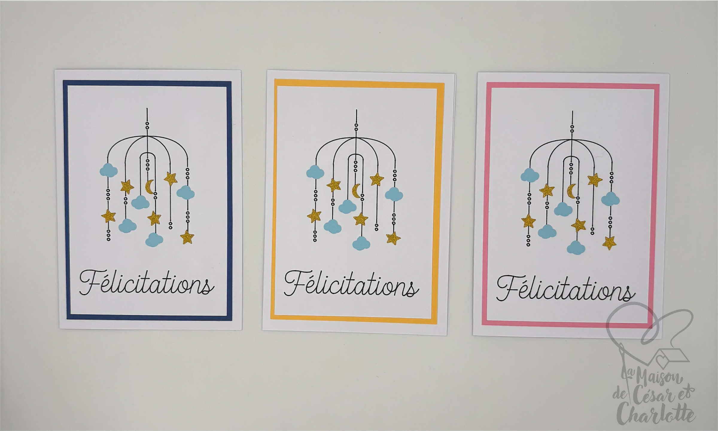 Carte mobile étoiles et nuages