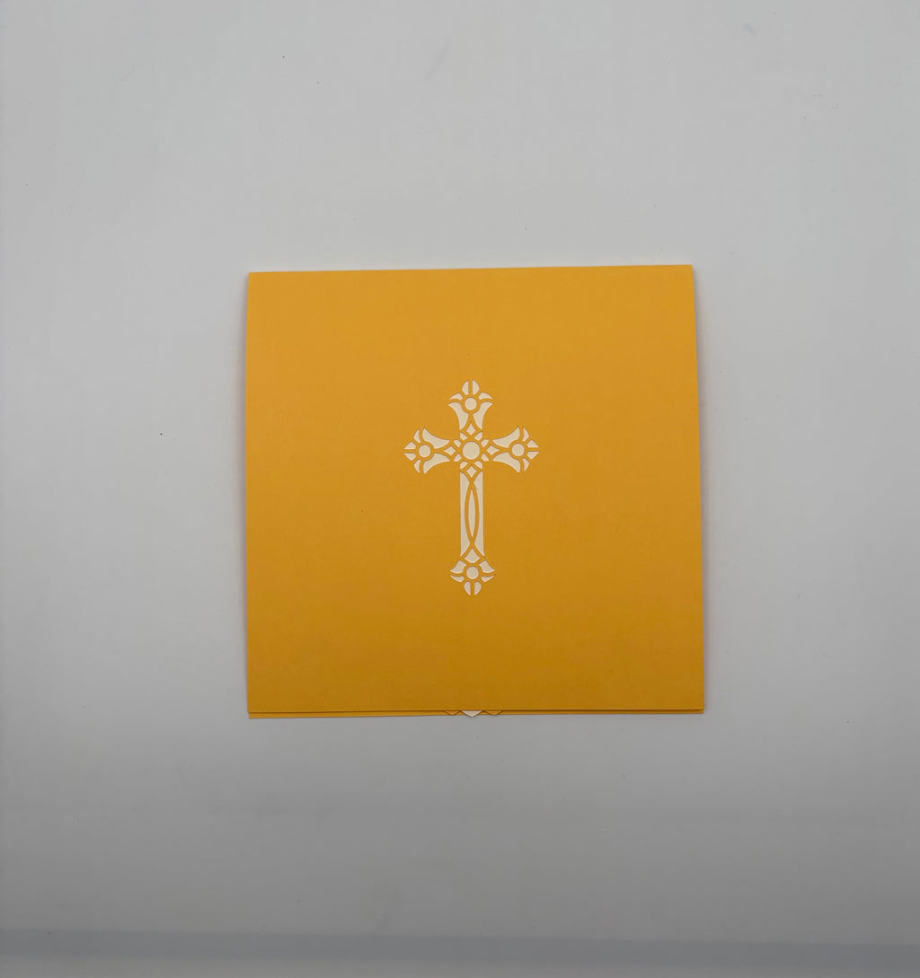 Carte pop-up «Croix et Lys»