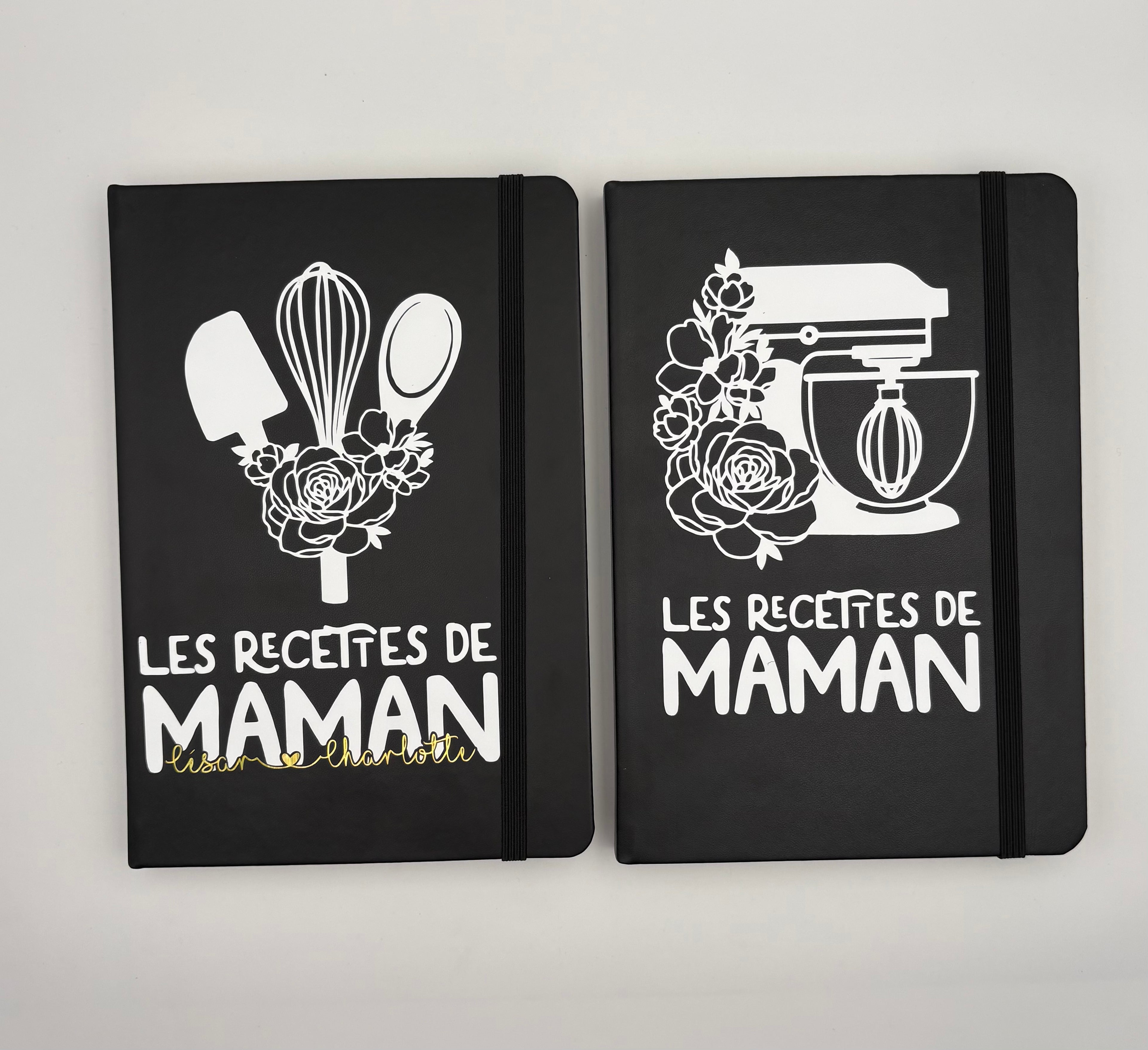 Carnet de Recettes Maman  personnalisé - Cahier de recettes personnalisé Maman - fête des Mères