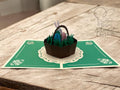 Carte de Pâques artisanale en 3D, pleine de charme et de délicatesse.