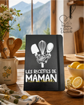 Carnet de Recettes Maman  personnalisé - Cahier de recettes personnalisé Maman - fête des Mères