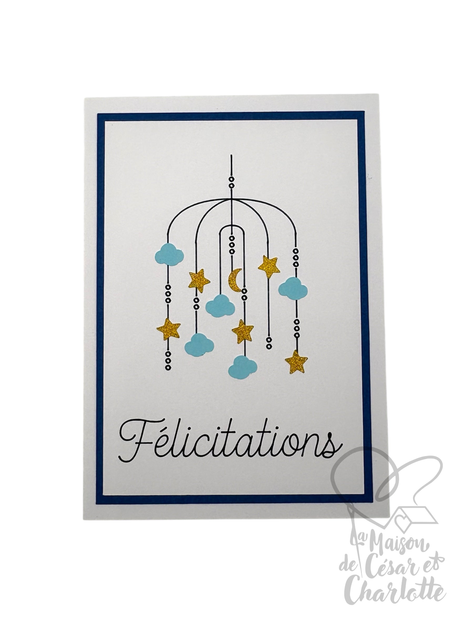 Carte mobile étoiles et nuages