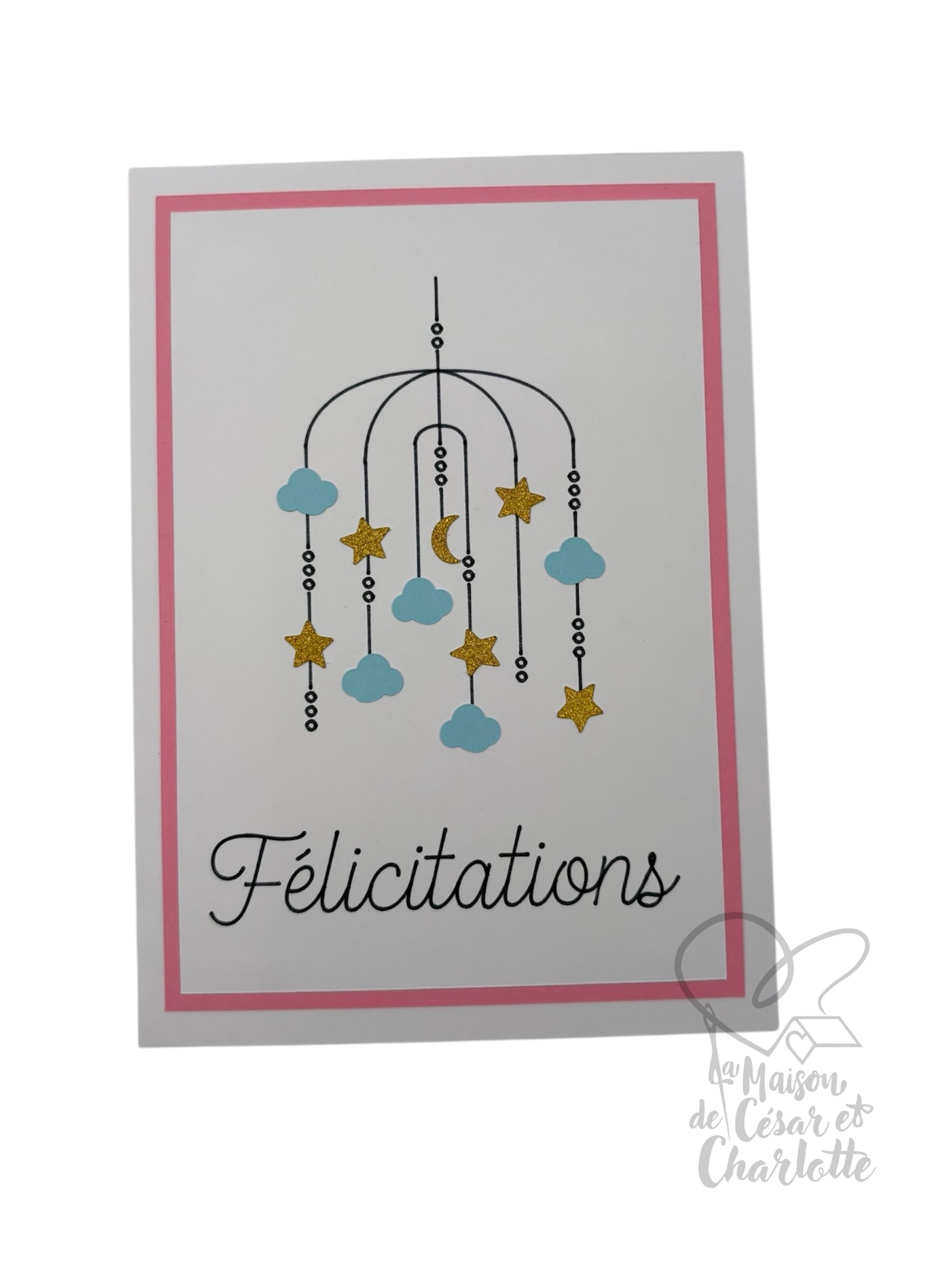 Carte mobile étoiles et nuages