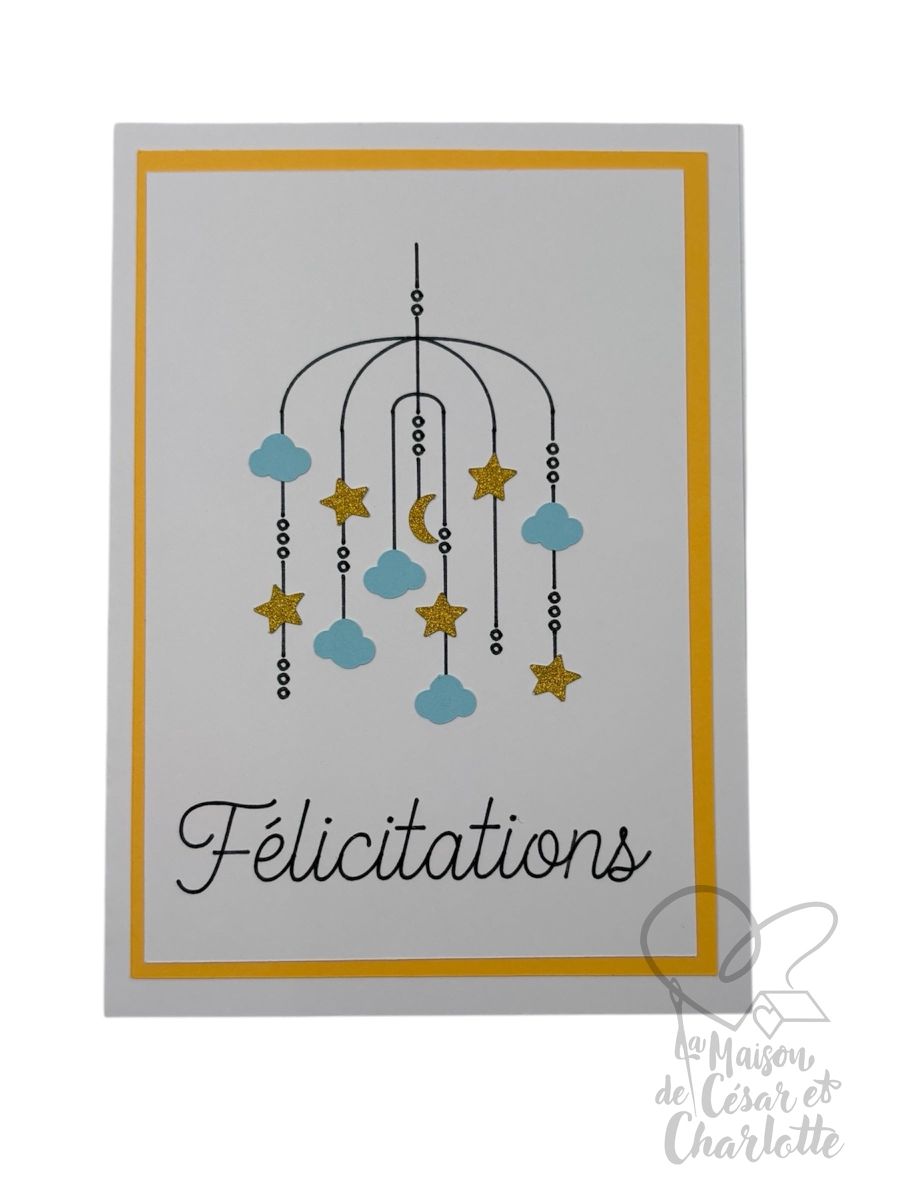 Carte mobile étoiles et nuages