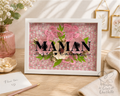 Cadre “MAMAN je t’aime” – Création artisanale en papier